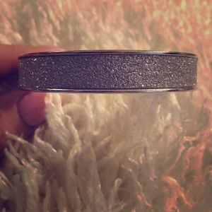 Silver glitter bracelet